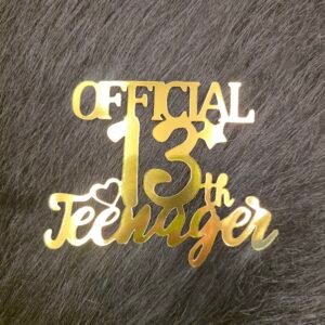 Official Teenager 13th Birthday Cake Topper
