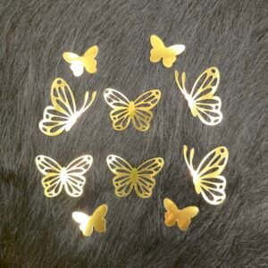 Single Coloured Butterfly Cake Toppers
