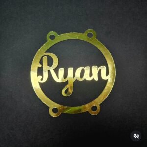 Candle Name Tag with Holes