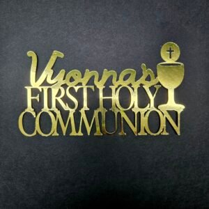 Custom First Holy Communion Cake Topper with Name